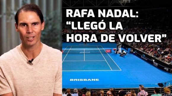 Rafa Nadal anuncia su regreso a la competicin en el ATP Brisbane 2024