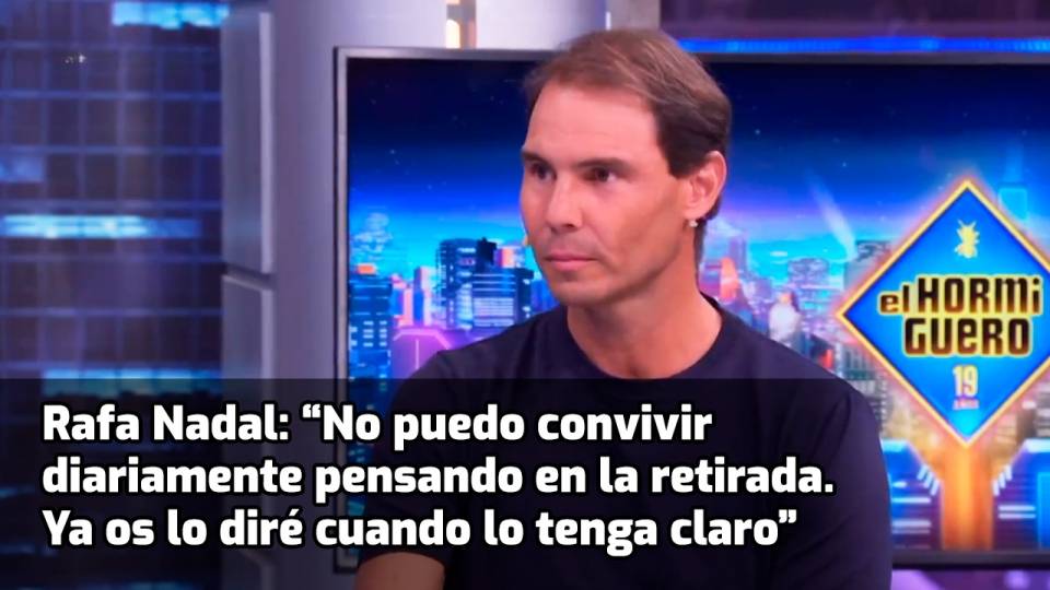 Rafa Nadal en el estreno de la nueva temporada de El Hormiguero 2024-25